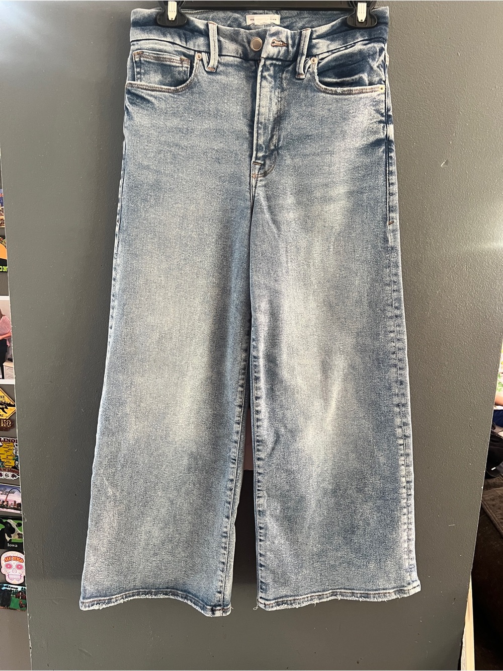 Good American wide leg palazzo jeans - Picture 1 of 3